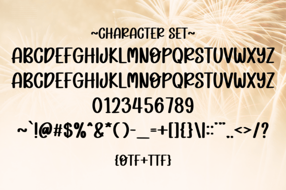 Firework Fairy Font - Preview 2