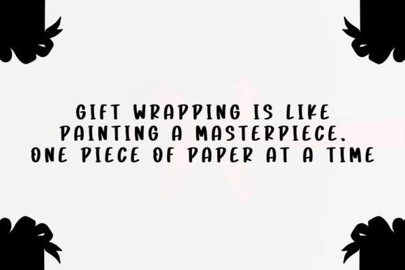Gift Wrapping Font - Preview 1