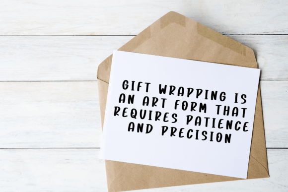 Gift Wrapping Font - Preview 3