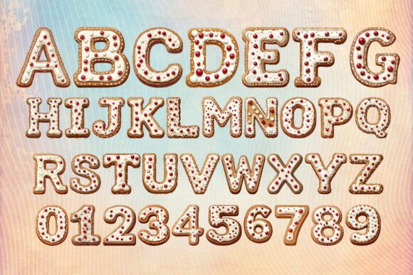 Gingerbread Cookies Font - Preview 1