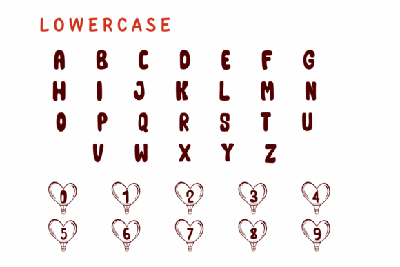Heart Balloon Font - Preview 2