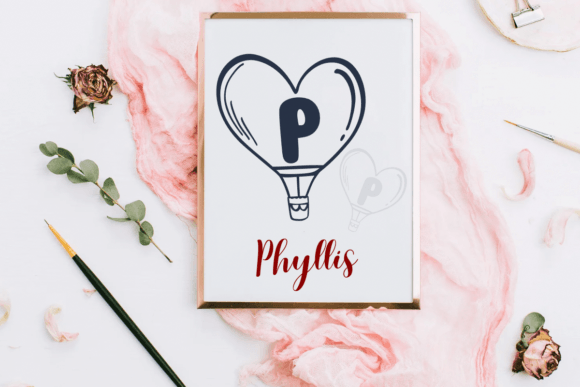 Heart Balloon Font - Preview 4