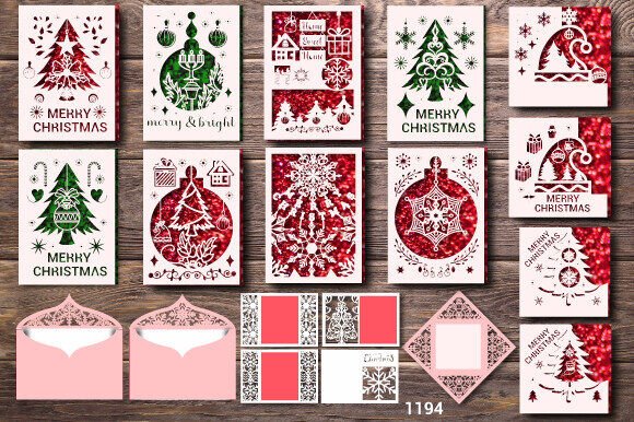 Huge Christmas Gift Card SVG Layer 1194