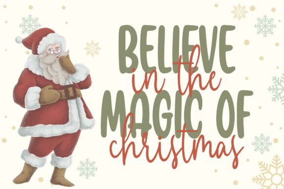 Loving Christmas Font PNG with transparent background - Preview 3