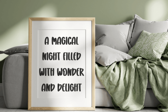 Magical Night Font PNG with transparent background - Preview 4