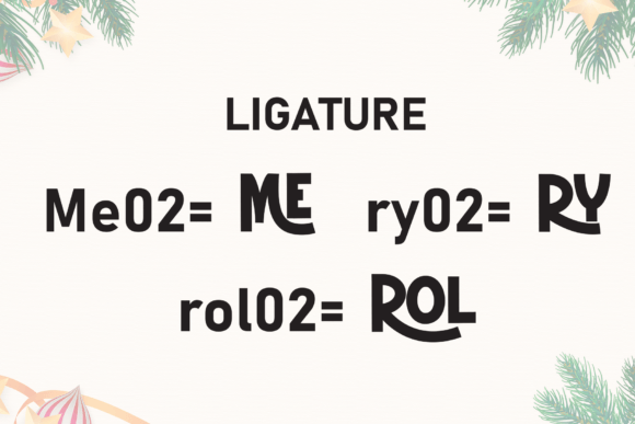 Merry Carol Font PNG with transparent background - Preview 6