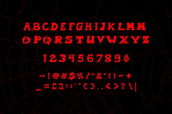 Midnight Batcave Font PNG with transparent background - Preview 6