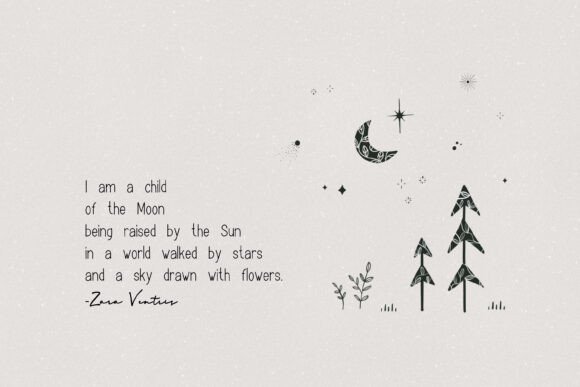 Moonchild Font PNG with transparent background - Preview 3