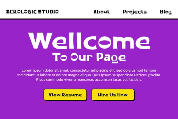 Potent Sans Font PNG with transparent background - Preview 2