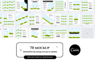 Printables Etsy Canva Mockup Graphic by FolieDesign · Creative Fabrica