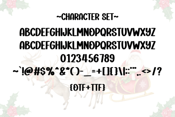 Reindeer Games Font PNG with transparent background - Preview 2