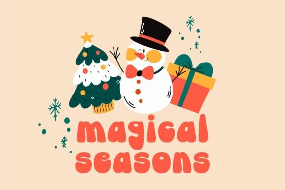 Retro Merry Font font preview - 2