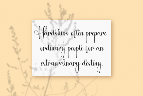 Rustic Signature Font PNG with transparent background - Preview 2