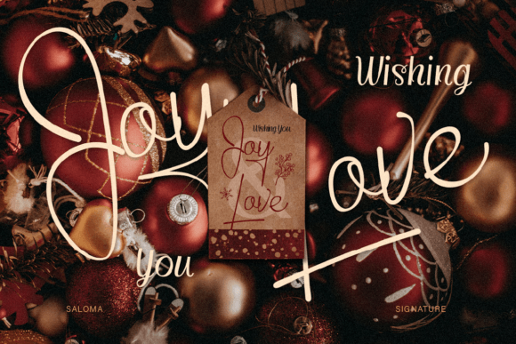 Saloma Signature Font font preview - 4
