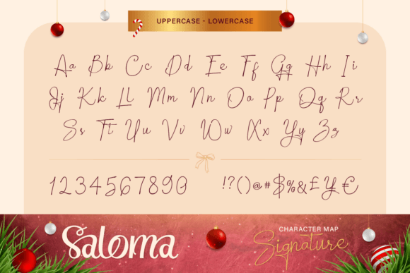 Saloma Signature Font font preview - 5