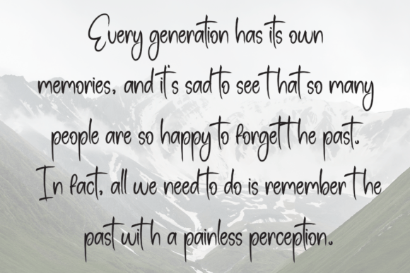 Secret Yesterday Font PNG with transparent background - Preview 5