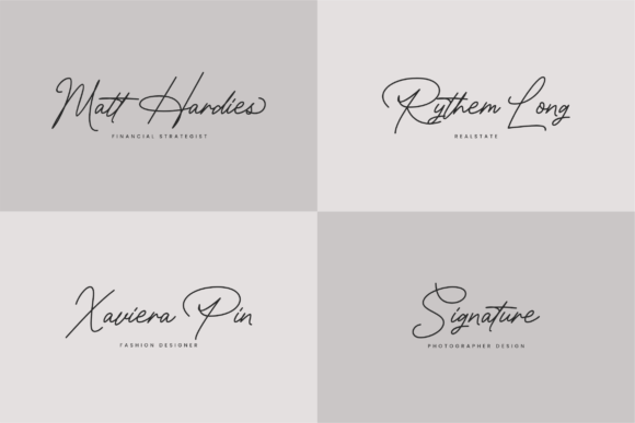Signamarkova Font PNG with transparent background - Preview 2