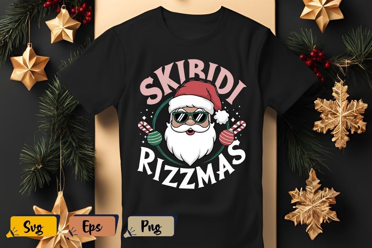 Snata Rizz Skibidi Rizzmas Christmas Rizz Santa Graphic by Kalilamaurice ...