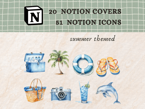 Summer Themed Notion Icons