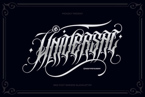 Universal Blackletter font