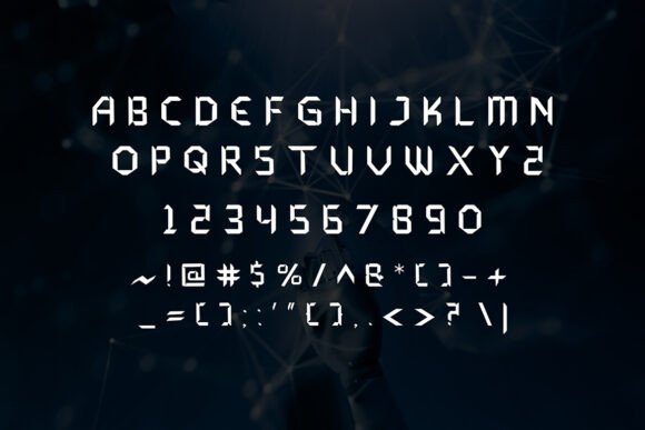 Aero Glyphics Font - Preview 3