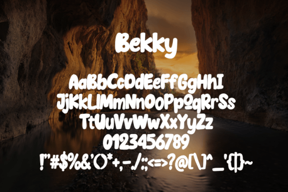Bekky Font - Preview 1