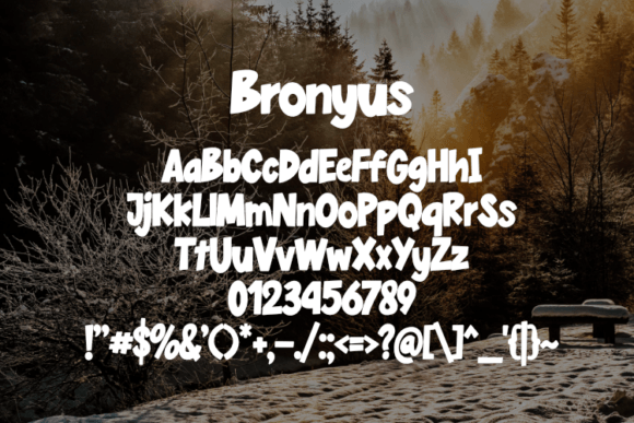 Bronyus Font - Preview 1