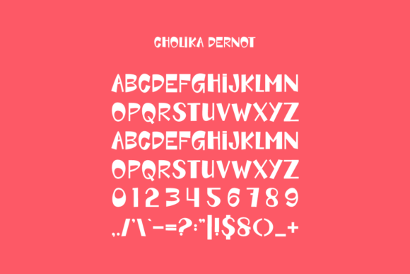 Cholika Dernot Font - Preview 1