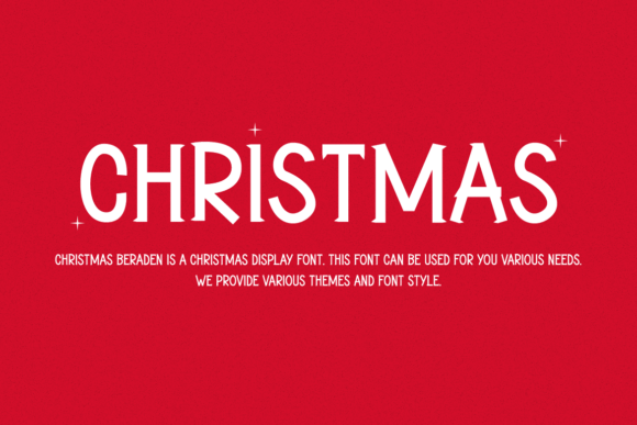 Christmas Beraden Font - Preview 1