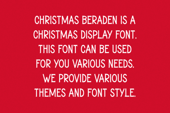 Christmas Beraden Font - Preview 3