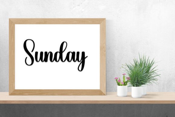 Daily Coffee Font PNG with transparent background - Preview 1