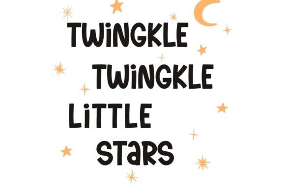 Dancing Twinkle Font PNG with transparent background - Preview 1