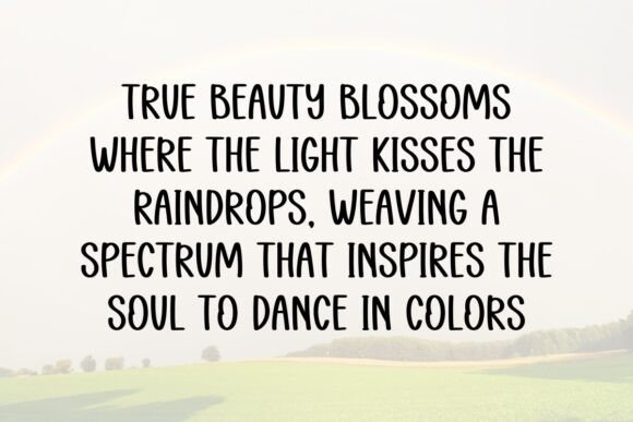 Drawing Rainbow Font - Preview 1