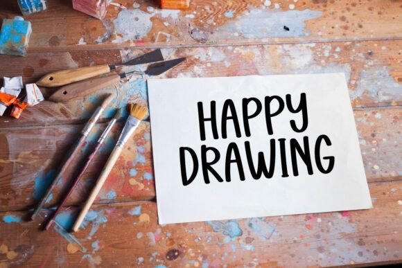 Drawing Rainbow Font - Preview 3