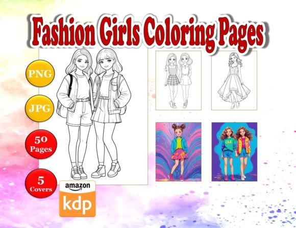 Fashion Coloring Book for Girls