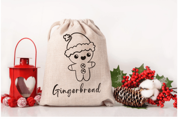 Gingerbread Doodle Font PNG with transparent background - Preview 4