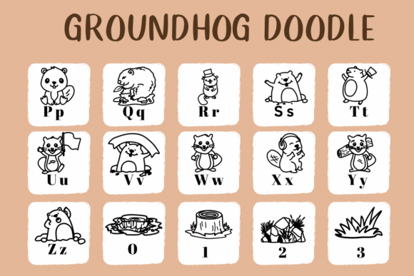 Groundhog Doodle Font - Preview 2