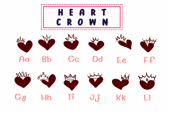 Heart Crown Font - Preview 1