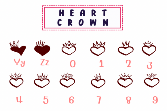 Heart Crown Font - Preview 3