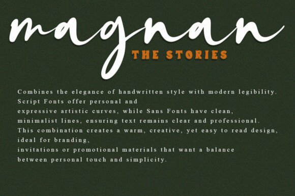 Magnan the Stories Font PNG with transparent background - Preview 5