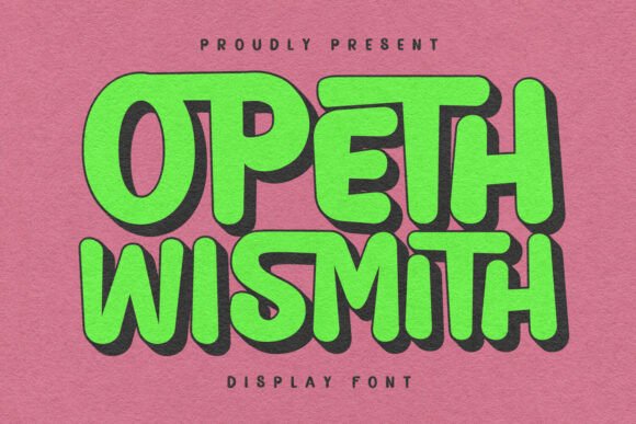 Opeth Wismith Font PNG with transparent background - Preview 1