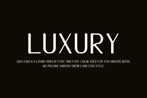 Quclewa Font PNG with transparent background - Preview 1