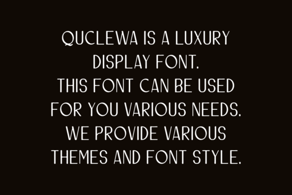 Quclewa Font PNG with transparent background - Preview 3