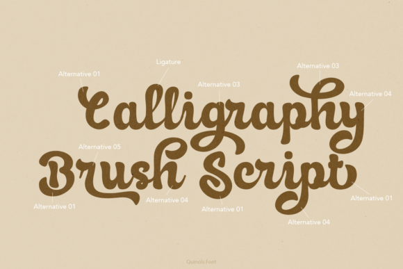 Quinols Font PNG with transparent background - Preview 1