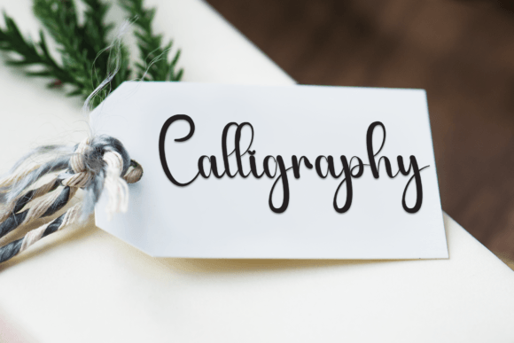 Candles Christmas Font - Preview 4