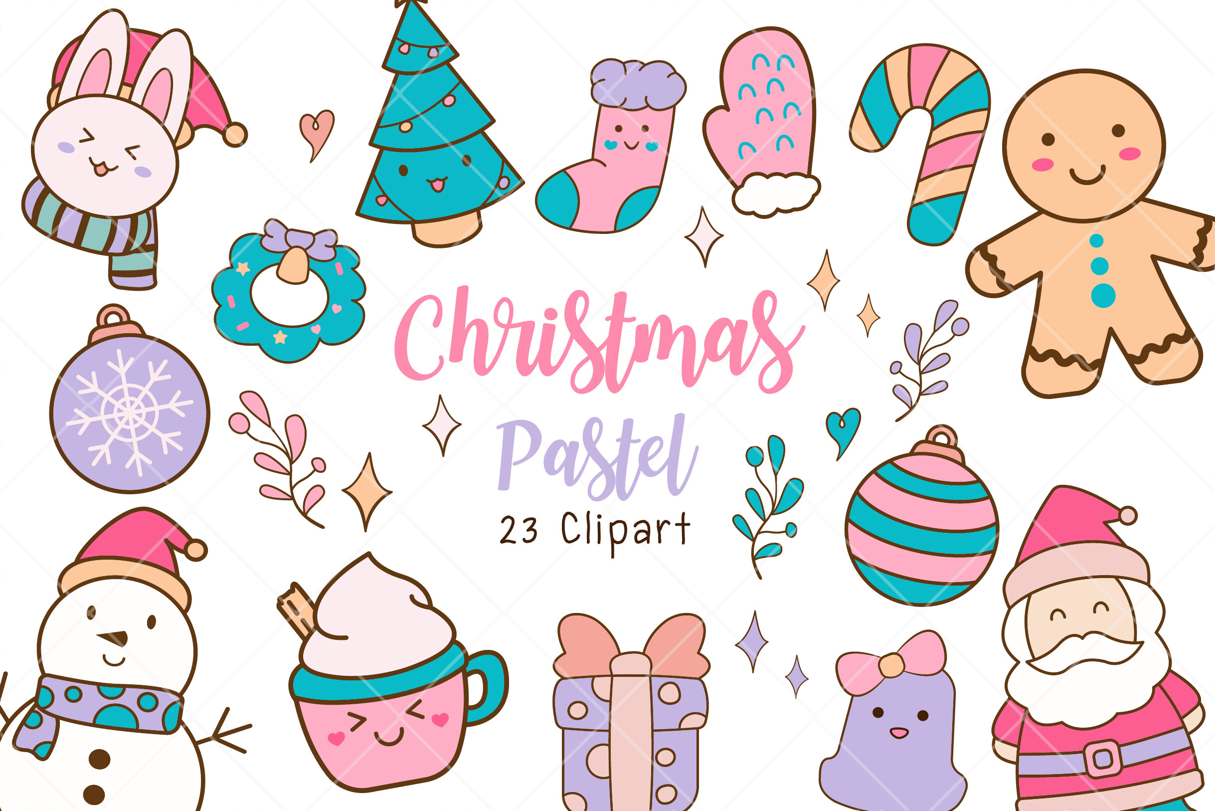 Christmas Pastel Cliparts - photo 1