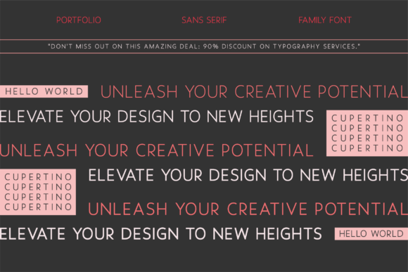 Cupertino Font - Preview 1