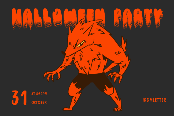 Halloween Melted Font PNG with transparent background - Preview 1