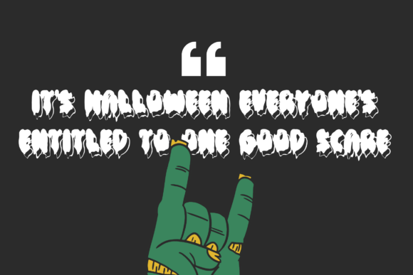 Halloween Melted Font PNG with transparent background - Preview 3