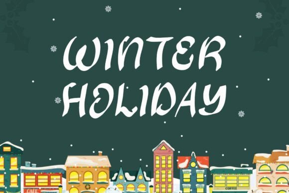 Hilary Christmas Font PNG with transparent background - Preview 1